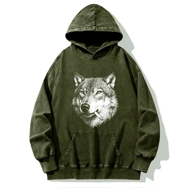 Funny wolf meme hoodie gift for him
