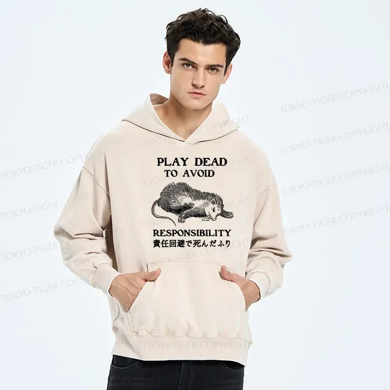 Kyoto-Lion Washed Hoodie for Streetwear