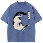 Japanese Vintage Streetwear Cat Tee
