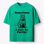 Funny Capybara Washed T-Shirt for Gift