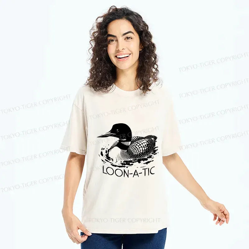 Kyoto Lion Funny Washed T-Shirt Best Seller