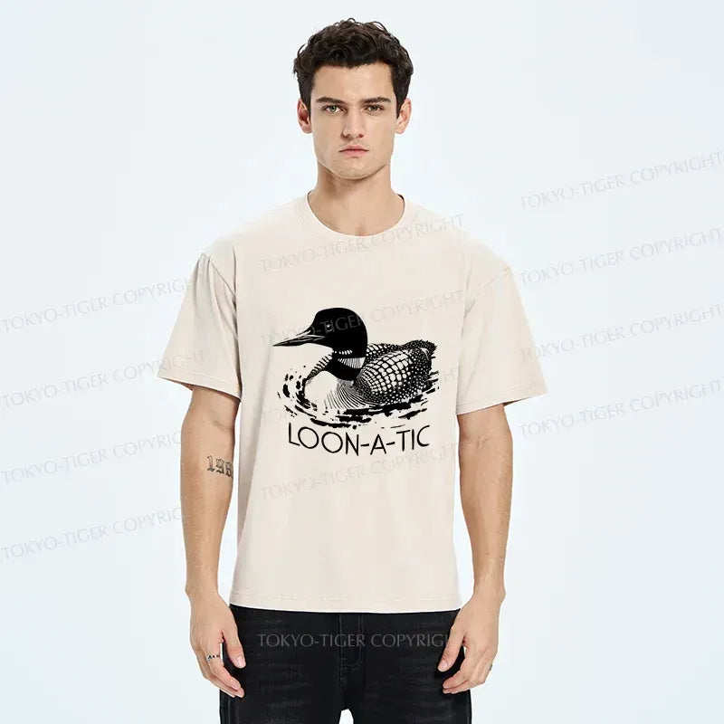 Kyoto Lion Funny Washed T-Shirt Best Seller