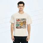 Kyoto-Lion Vintage Canned Fish Washed T-Shirt