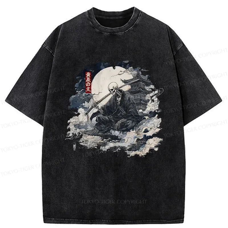 Kyoto-Lion Lord Of The Underworld Washed T-Shirt