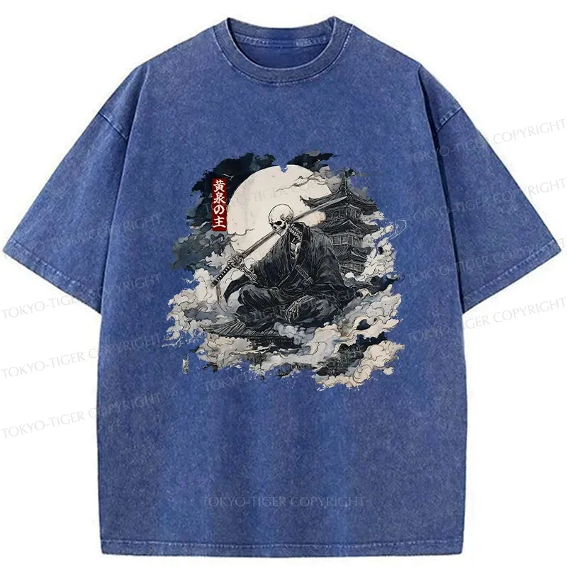 Kyoto-Lion Lord Of The Underworld Washed T-Shirt