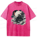 Kyoto-Lion Lord Of The Underworld Washed T-Shirt