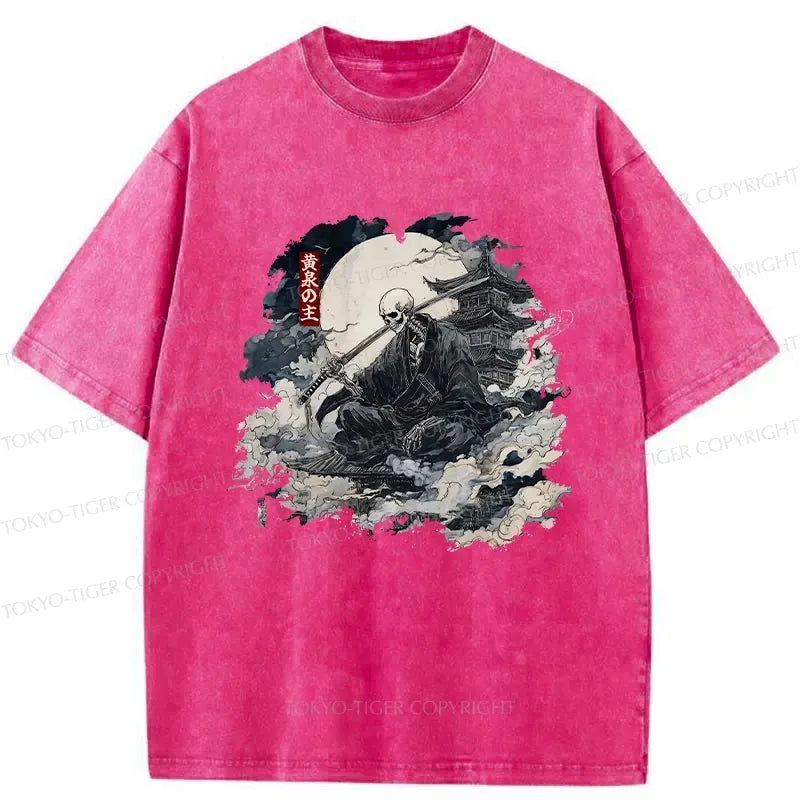 Kyoto-Lion Lord Of The Underworld Washed T-Shirt