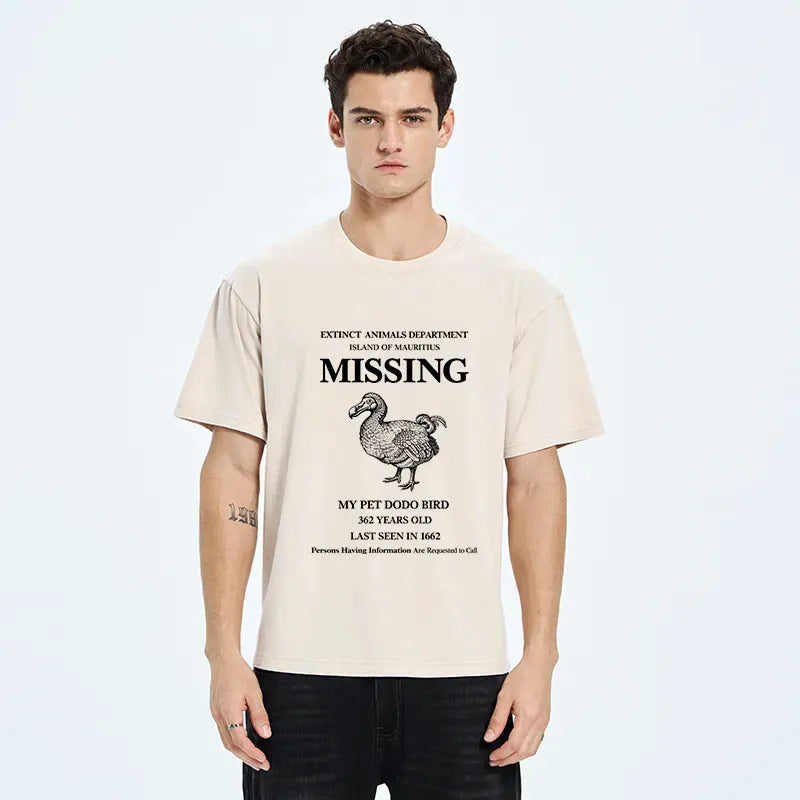 Kyoto-Lion Dodo Bird Meme Washed T-Shirt