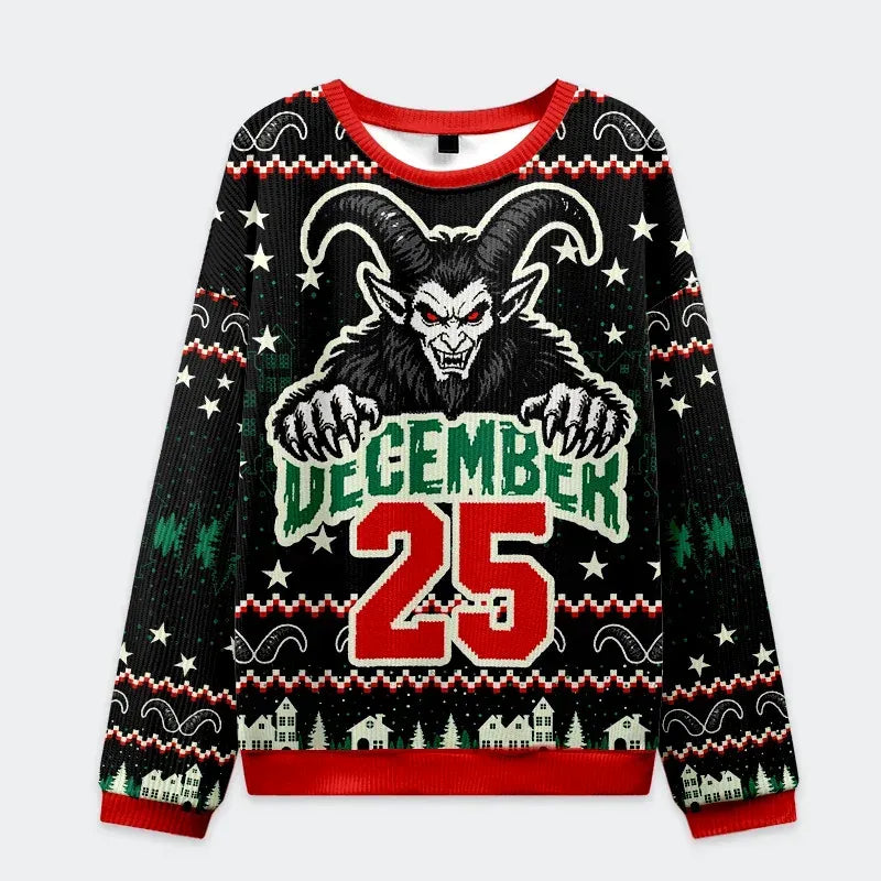 terrifying krampus ugly sweater gift idea