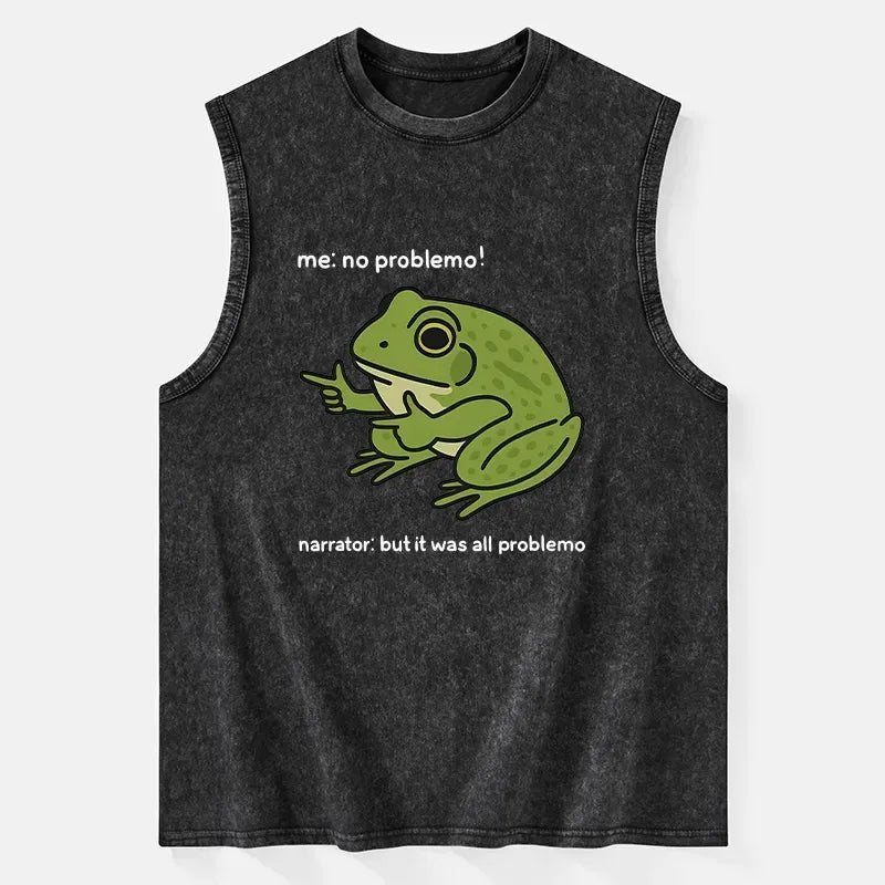 Kyoto-Lion Stupid Frog Meme Tank Top