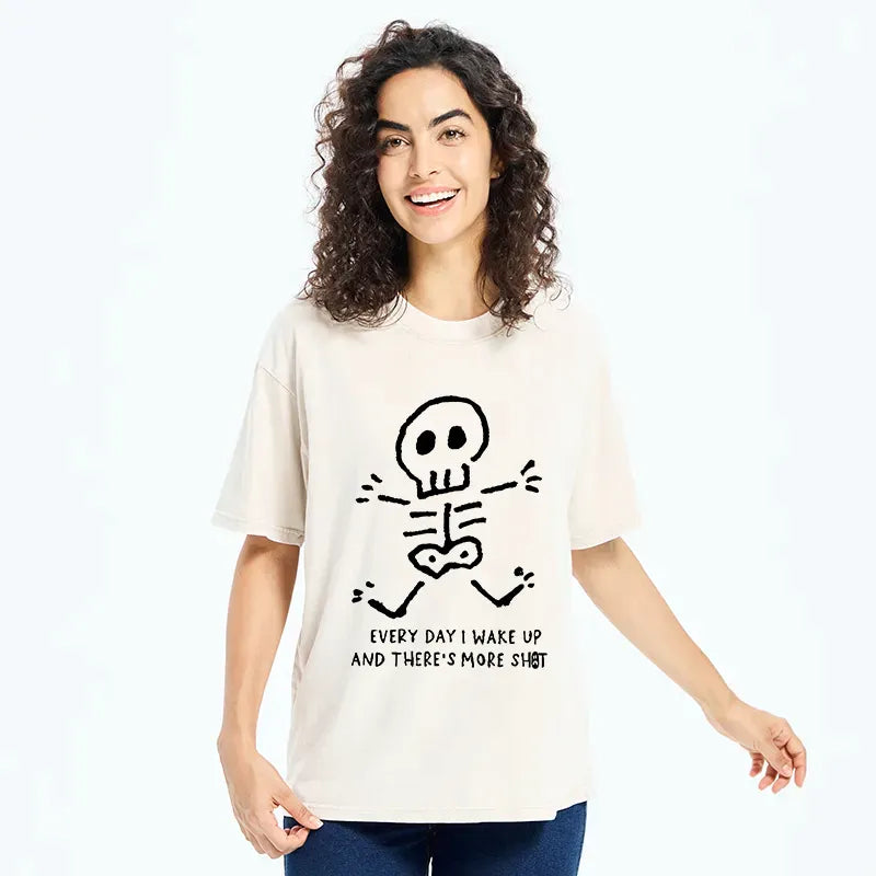 Kyoto-Lion Every Bad Day Funny Washed T-Shirt
