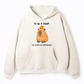 Kyoto-Lion Slow Task Capybara Meme Adult Fleece Hoodie