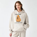 Kyoto-Lion Slow Task Capybara Meme Adult Fleece Hoodie