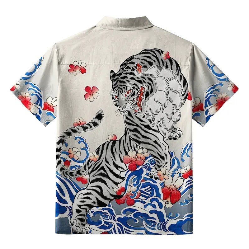 Vintage Sakura Hawaiian Shirt Free Shipping