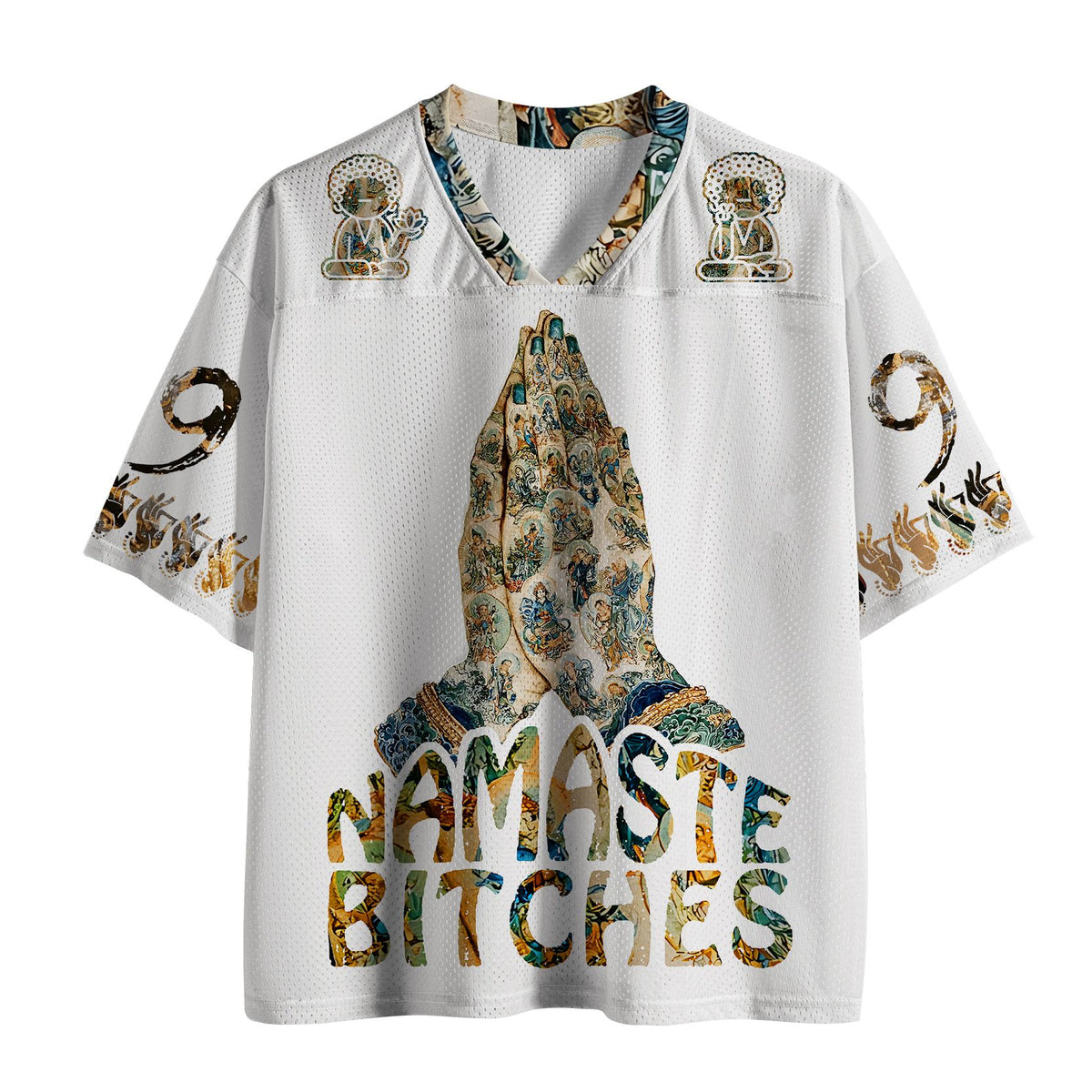 Kyoto-Lion Funny Zen: Namaste Chaos #99 Mesh Jersey