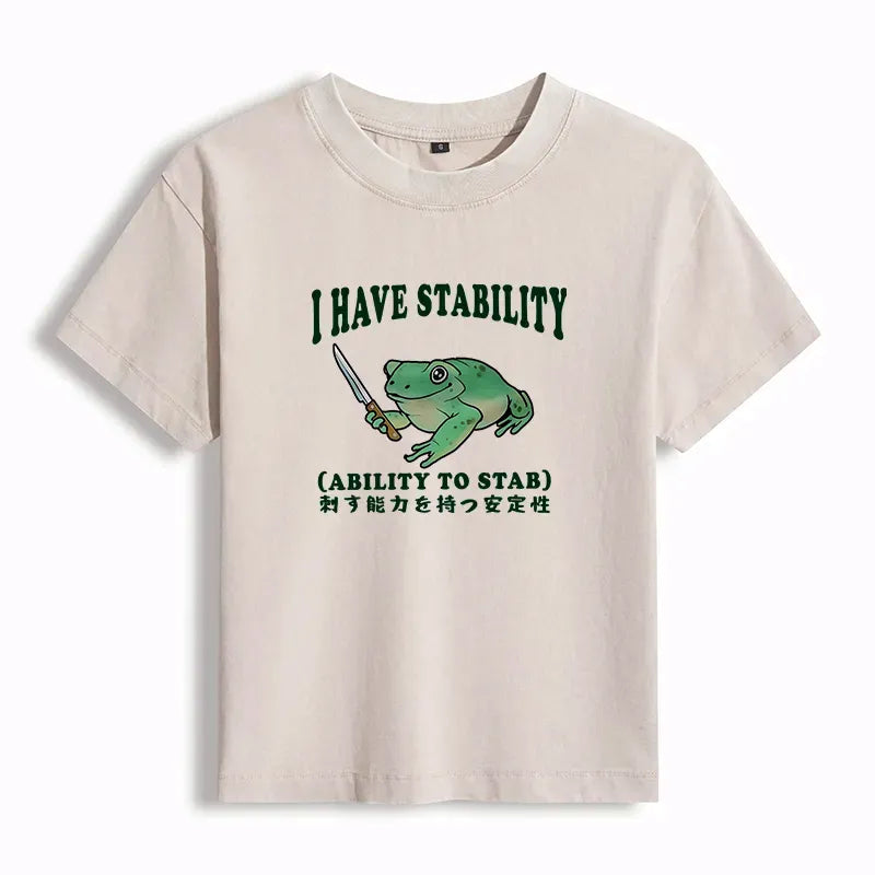 Japanese vintage style frog tee