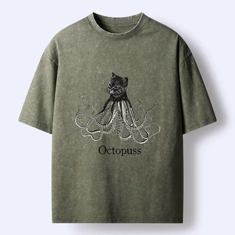 Vintage Japanese monster cat t-shirt