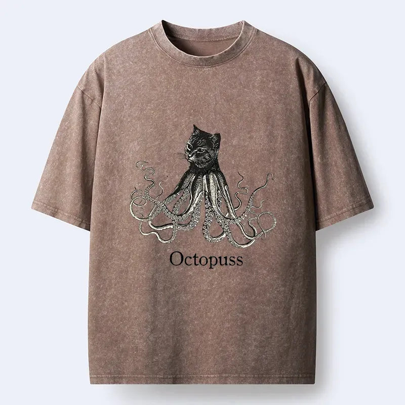 Washed octopus tee best seller