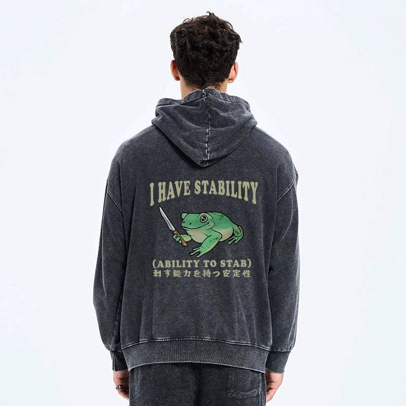 kyoto lion mentally stable frog zip hoodie