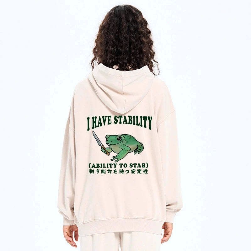 kyoto lion mentally stable frog zip hoodie