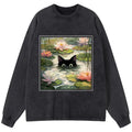 Washed Lotus Flower T-Shirt for Summer