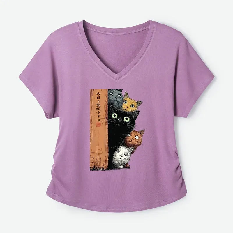 Soft Modal Dolman Sleeve T-Shirt for Daily Wear