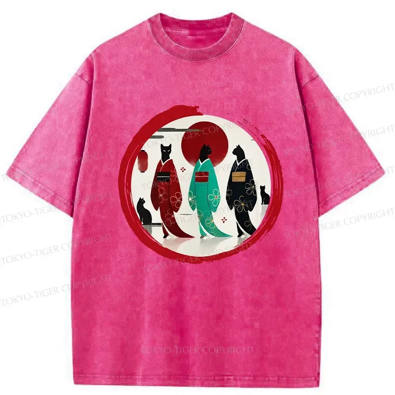 Japanese vintage geisha t-shirt for women