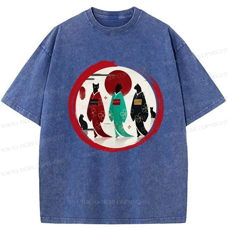 Japanese vintage geisha t-shirt for women
