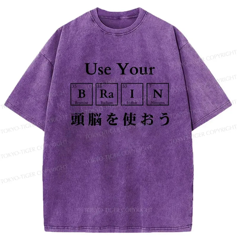 Kyoto-Lion Use Your Brain Washed T-Shirt