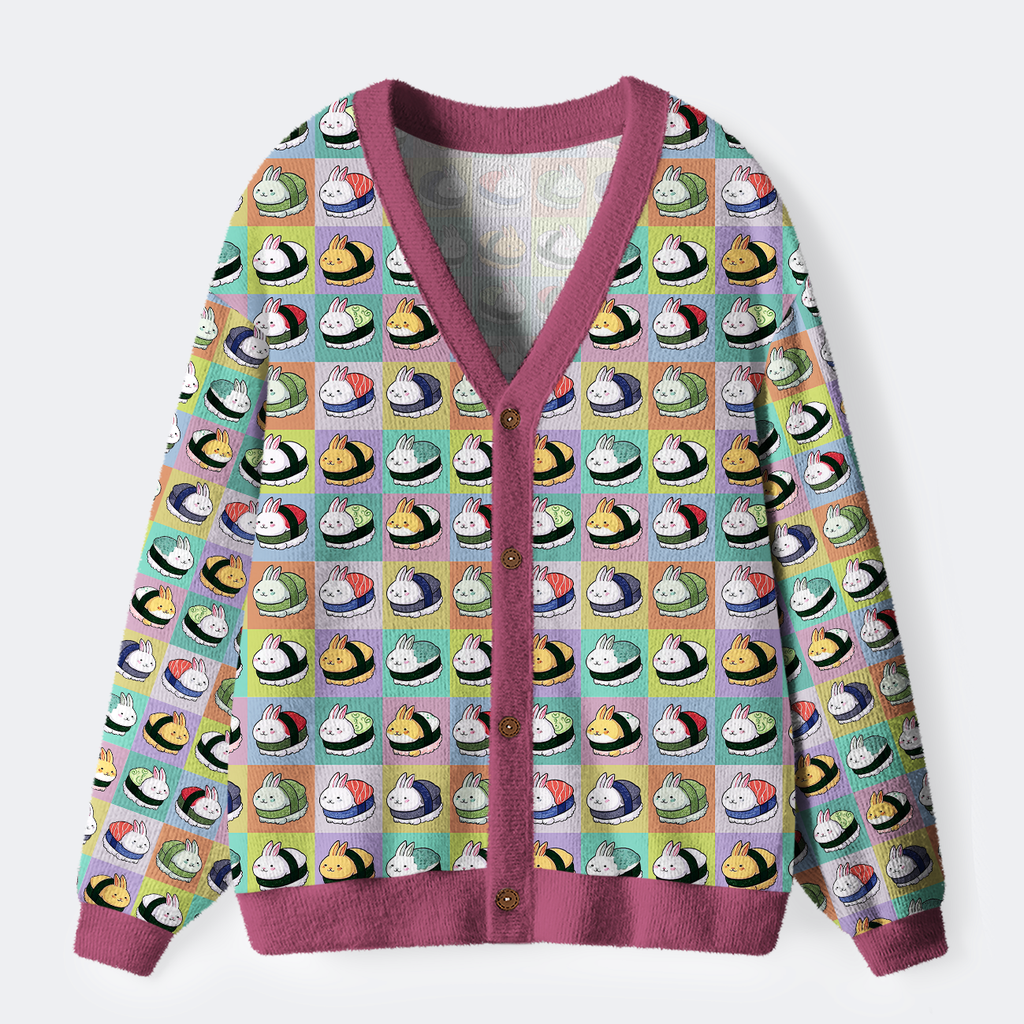 Cute Bunny Sushi Cardigan for Spring