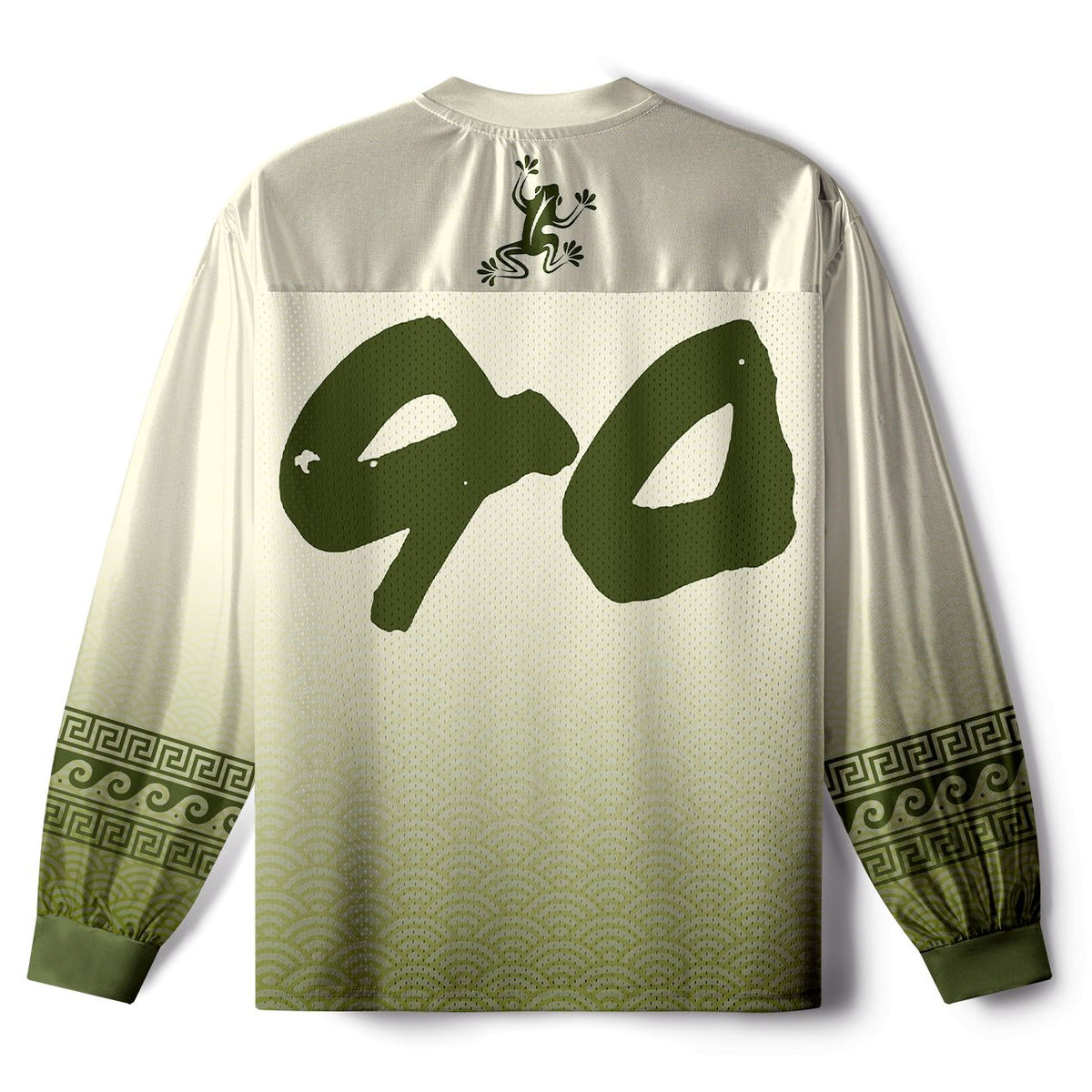 Kyoto-Lion Oriental Japanese Aesthetic Frog Paneled Long Sleeve Jersey