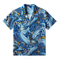 japanese whale ocean hawaiian shirt for summer