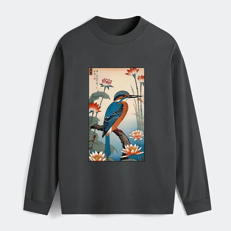 Comfortable Japanese Art Long Sleeve Tee