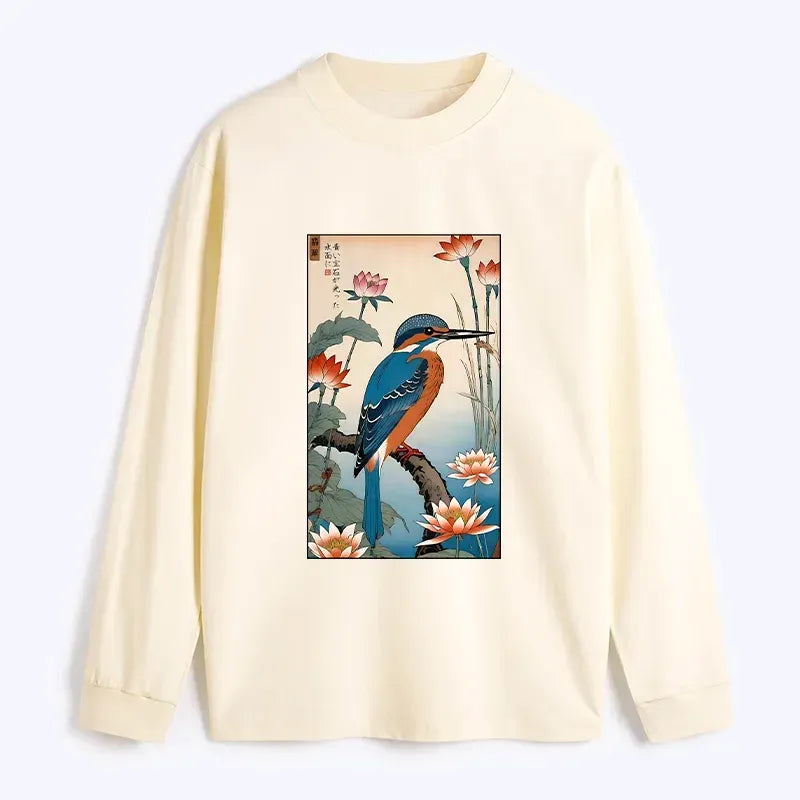 Comfortable Japanese Art Long Sleeve Tee