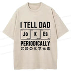 Kyoto-Lion Tell Dad Jokes Washed T-Shirt