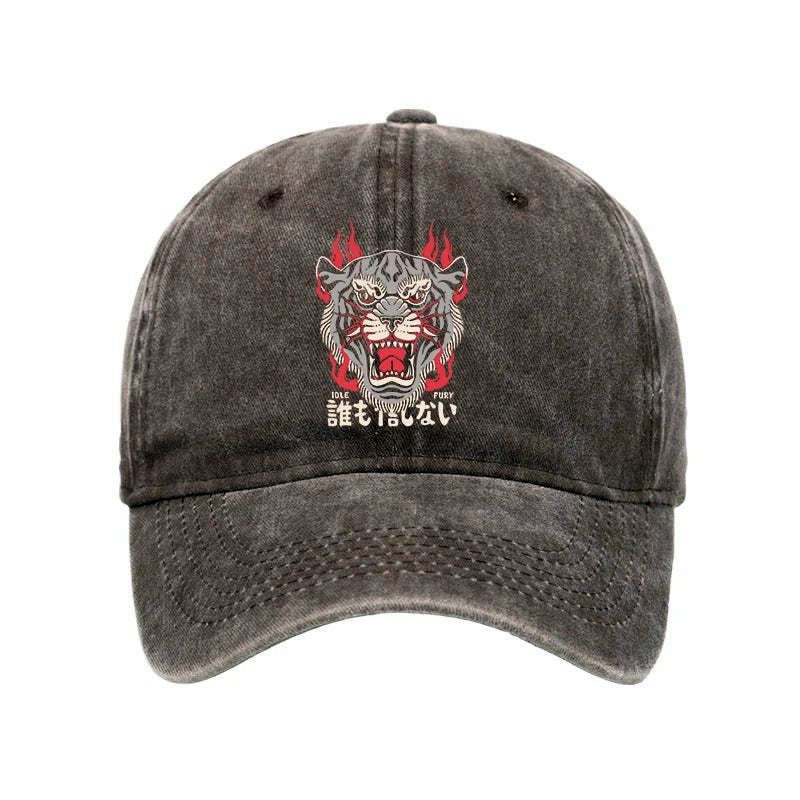 vintage japanese tiger washed cap