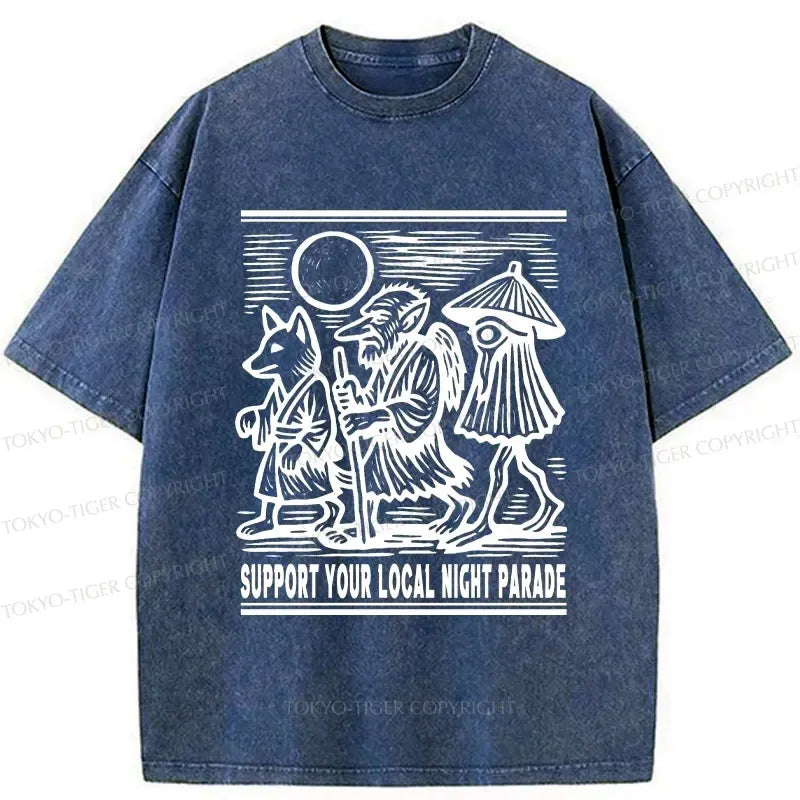 Japanese Vintage Washed T-Shirt for Daily Wear