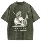 Unisex Kyoto Lion frog t-shirt for daily wear