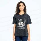 Japanese frog riding snail washed t-shirt
