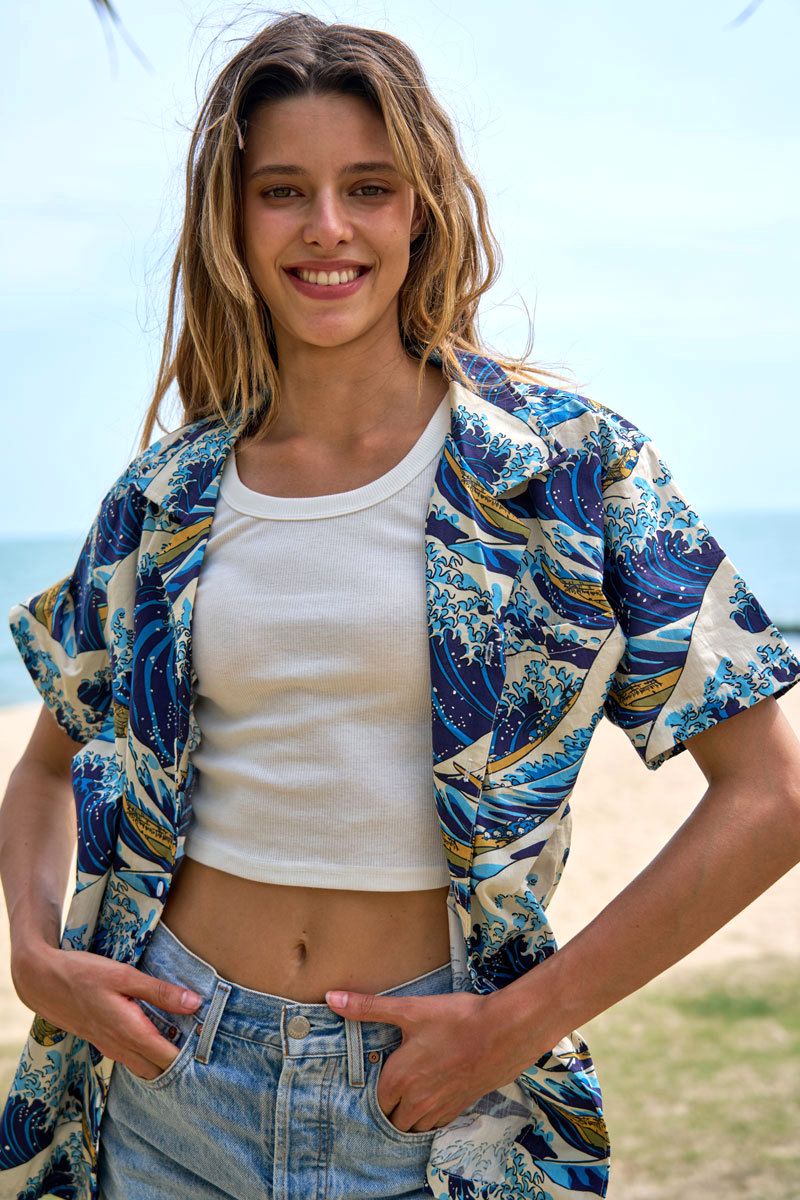 Japanese Great Wave Aloha Shirt