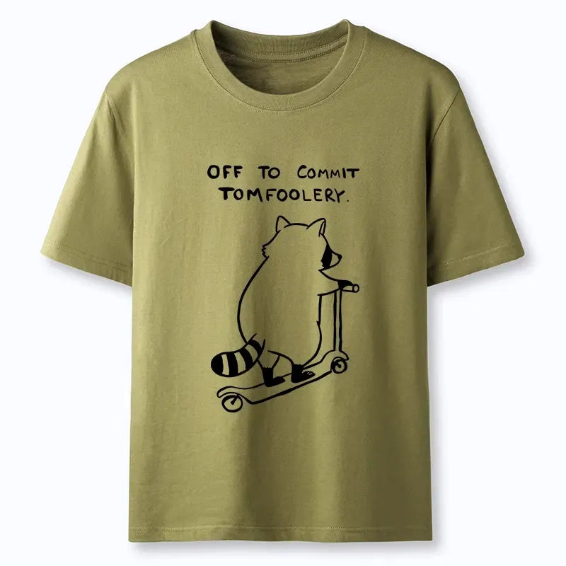 Kyoto-Lion Scooter Raccoon Funny Meme Classic T-Shirt