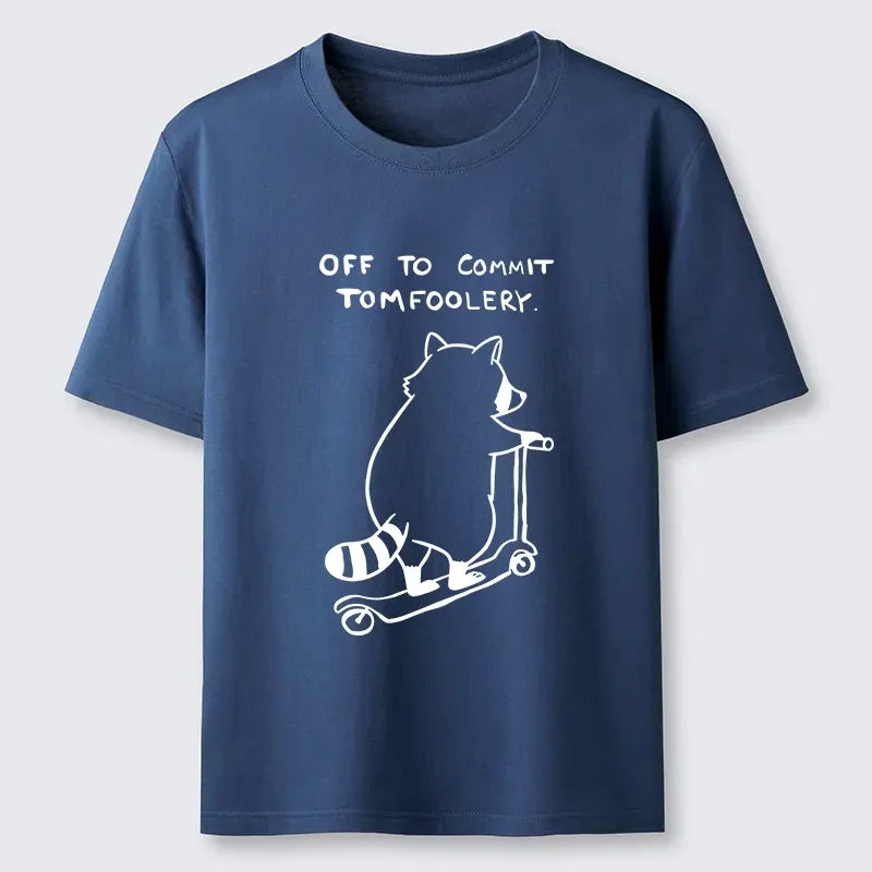 Raccoon Humor Unisex Cotton T-Shirt