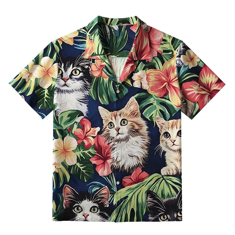 Tropical Floral Japanese Shirt On Sale