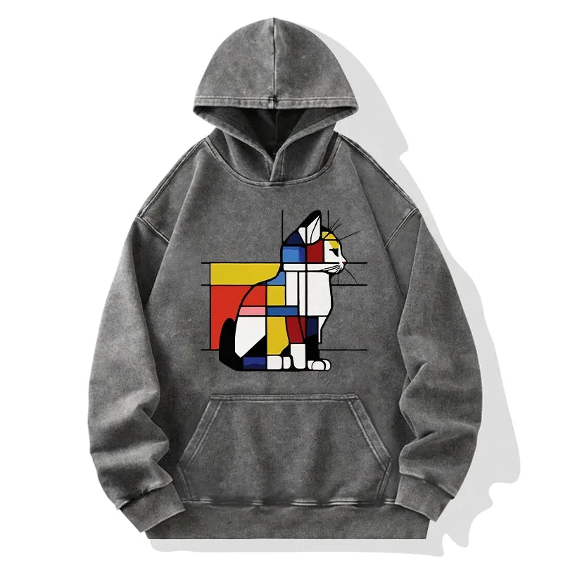 Kyoto Lion Cat Hoodie for Streetwear