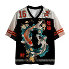 Japanese Koi Fish Mesh Jersey Breathable