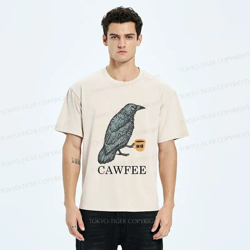 Kyoto-Lion Cawfee Washed T-Shirt Gift Idea
