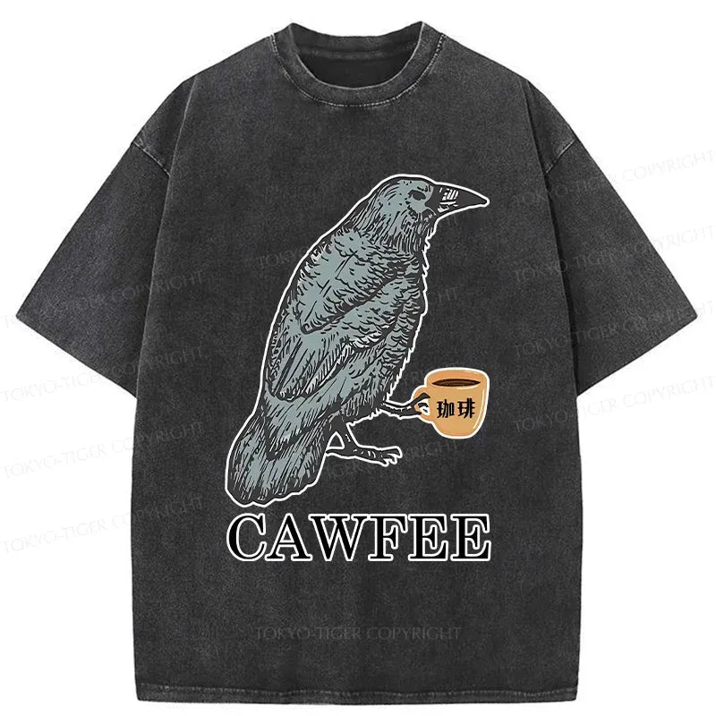 Kyoto-Lion Cawfee Washed T-Shirt Gift Idea