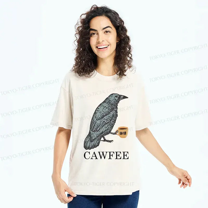 Kyoto-Lion Cawfee Washed T-Shirt Gift Idea