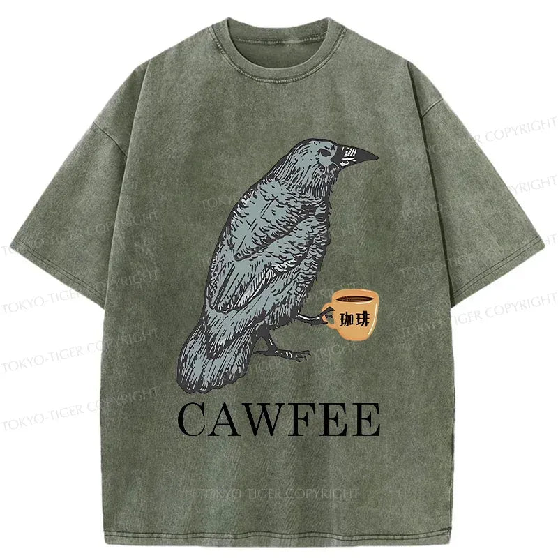 Kyoto-Lion Cawfee Washed T-Shirt Gift Idea