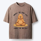 Zen Breathing Washed T-Shirt for Daily Wear
